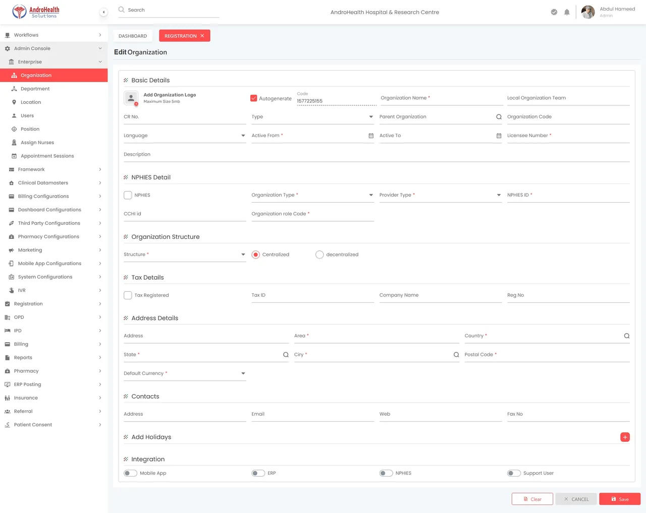 Adding a sub, partner, or third-party organization under the parent